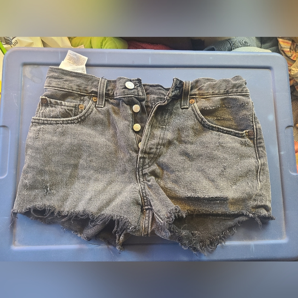 Levi's black Jean shorts